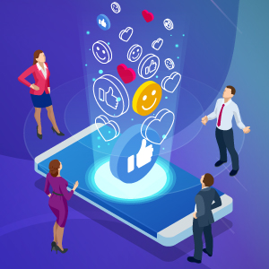 Connecting social media Infographic